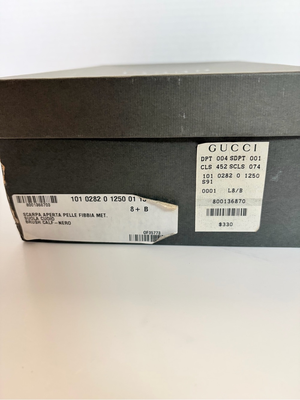 Gucci Mary Jane Pumps Vintage Ankle Strap Block Heel Wool Dark Green Size 38.5C - Picture 5 of 16